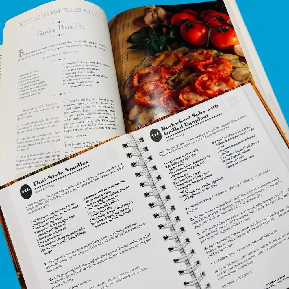 Vintage Cookbook Lot 3 Retro Foodie Diet DIY Recipe Meal Planning